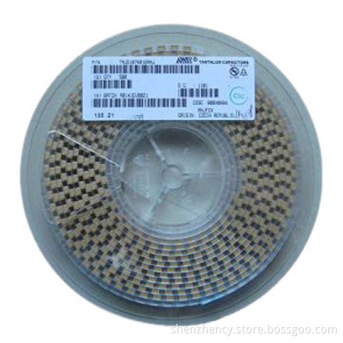Tantalum capacitors, TAJD107K016RNJ, 100UF, 16V, 10%, 2917, D case